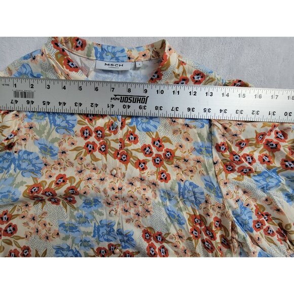 MSCH Copenhagen Ashlyn Raye 2/4 Dress AOP Small Multicolor 3/4 Sleeve Casual - Picture 7 of 10